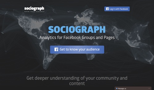 Công cụ Sociograph để quản lý fanpage trên facebook